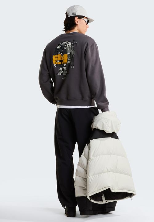The North Face - Gear Up Graphic Crew - Anthracite Grey