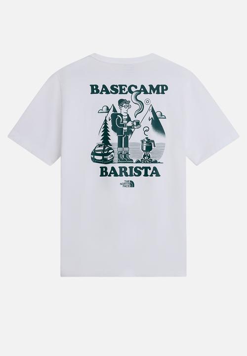 The North Face - Basecamp barista rlx ss tee-graphic tnf white/Pacific teal