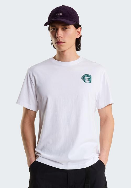 The North Face - Basecamp barista rlx ss tee-graphic tnf white/Pacific teal