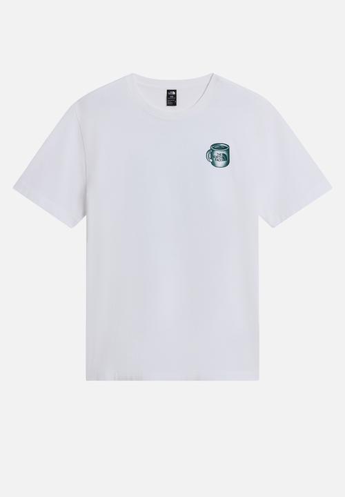 The North Face - Basecamp barista rlx ss tee-graphic tnf white/Pacific teal