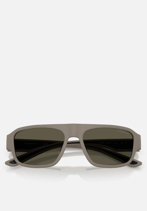 Emporio Armani - Emporio Armani 0EA4266U 55mm Eyewear - Rubberised Matt Light Brown
