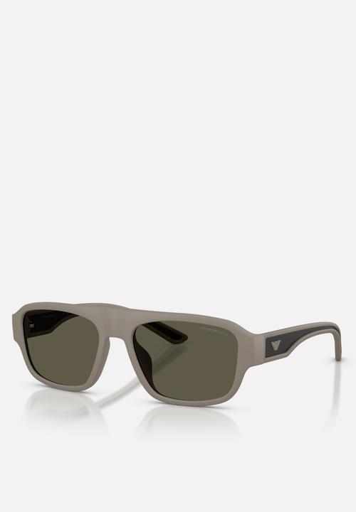 Emporio Armani - Emporio Armani 0EA4266U 55mm Eyewear - Rubberised Matt Light Brown