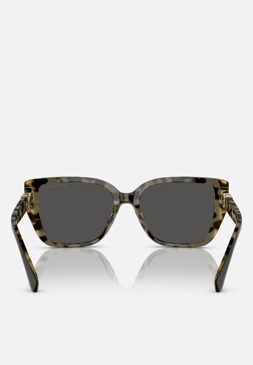 Michael Kors Eyewear - ACADIA 0MK2199 57mm Eyewear - Bi-layer Black/Amber Tortoise