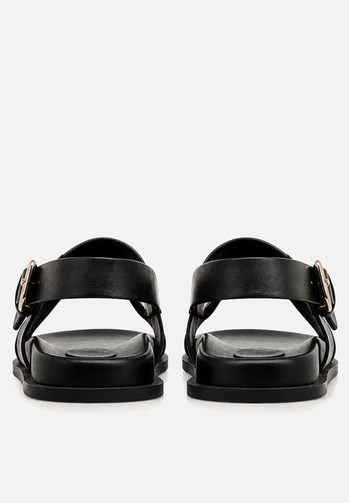 POLO - Moulded Trim Sandal - Black