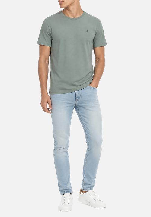 POLO - Mens crew neck gots ss tee - green