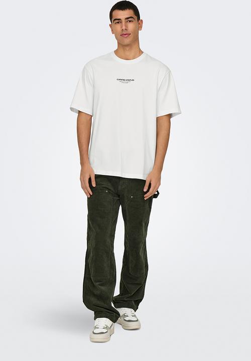 Only & Sons - Curated RLX Print Short Sleeve Tee - Cloud Dancer