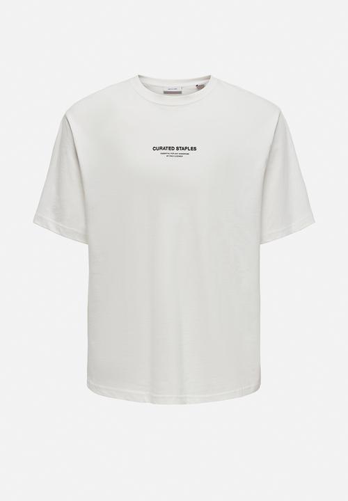 Only & Sons - Curated RLX Print Short Sleeve Tee - Cloud Dancer