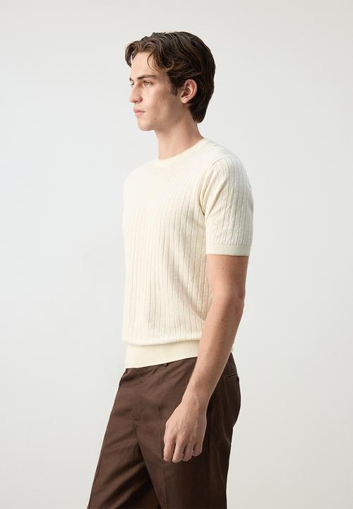 MANGO - T-Shirt Orion - Offwhite