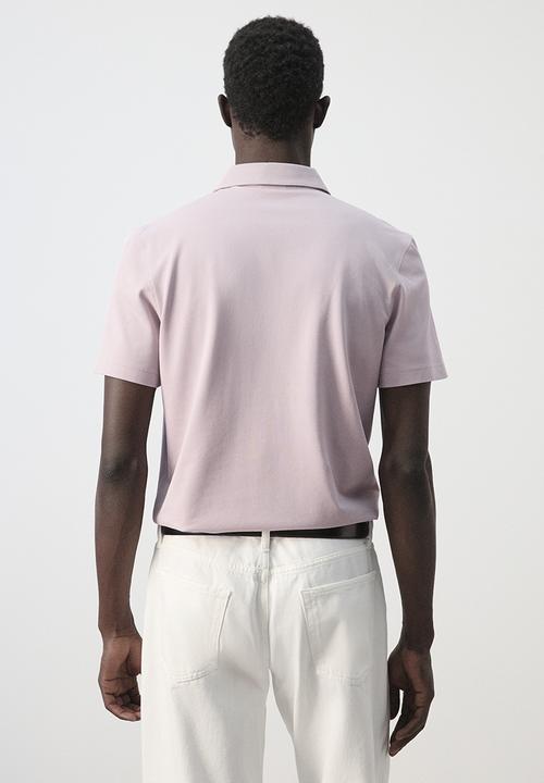 MANGO - Poloshirt Ezequi - Pastel Pink