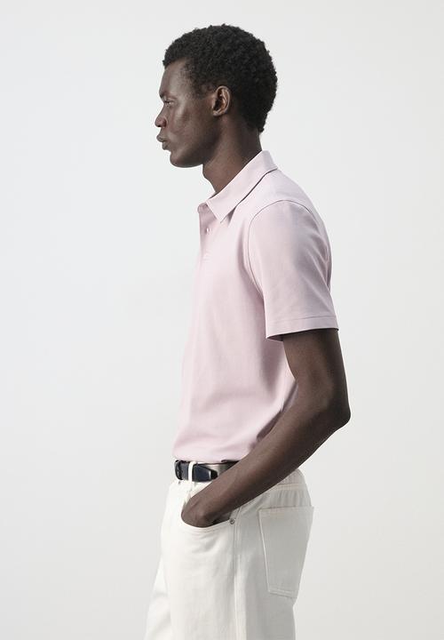 MANGO - Poloshirt Ezequi - Pastel Pink
