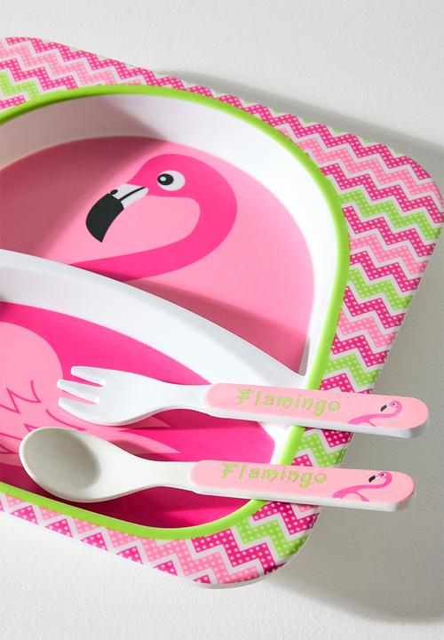 Pop Candy - Flamingo themed tableware set - pink/multi
