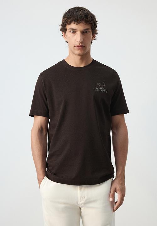 MANGO - T-Shirt Botanic - Brown
