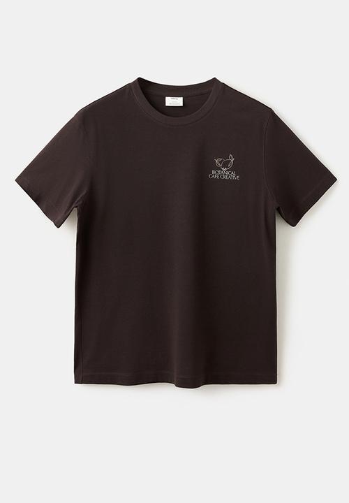MANGO - T-Shirt Botanic - Brown