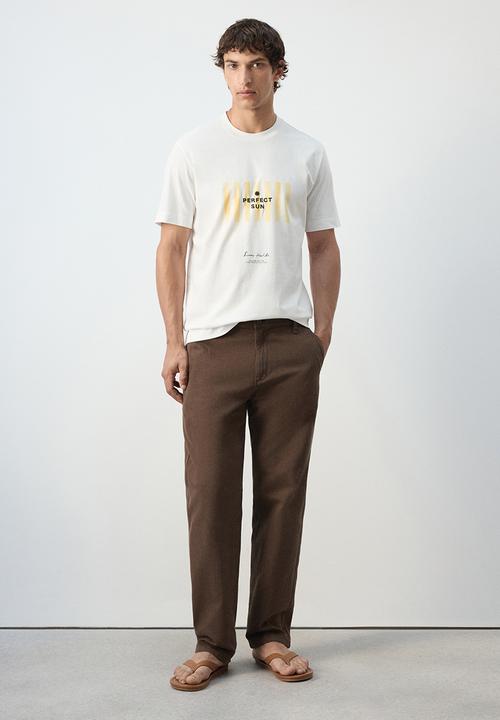 MANGO - T-Shirt Sun - Whiite