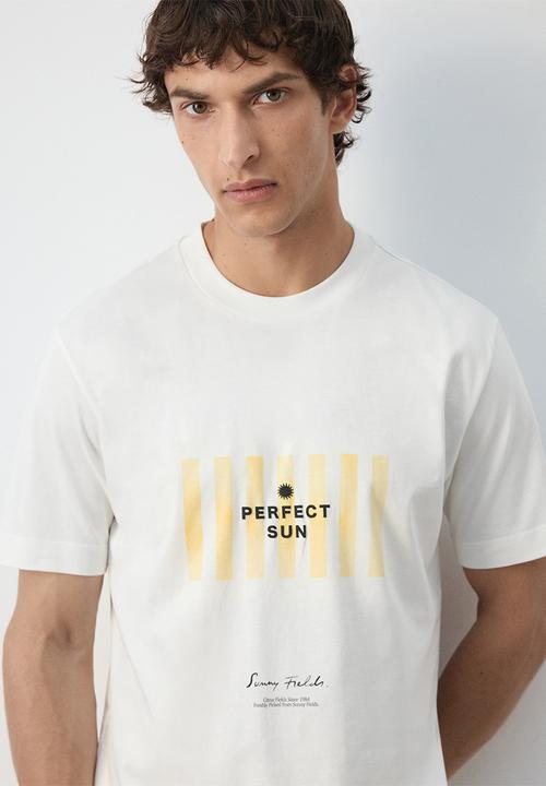 MANGO - T-Shirt Sun - Whiite