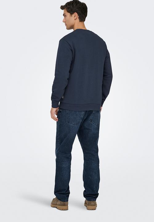 Only & Sons - Ceres Crew Neck Noos - Blue Nights