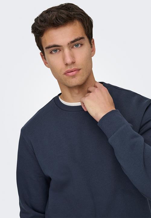 Only & Sons - Ceres Crew Neck Noos - Blue Nights