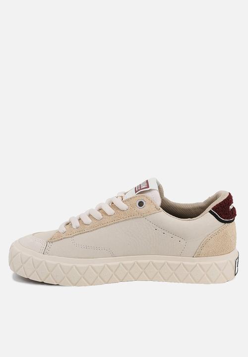 Palladium - Ace Lo Mix Lth - Whitecap Gray/Sand