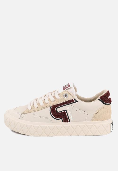 Palladium - Ace Lo Mix Lth - Whitecap Gray/Sand