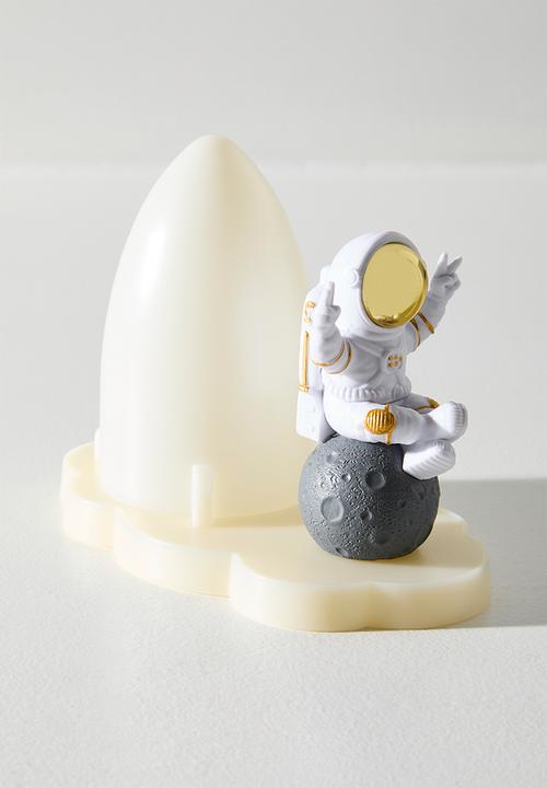 Pop Candy - Cartoon rocket & astro lamp - grey/multi