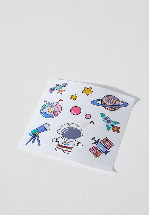 Pop Candy - Cartoon rocket & astro lamp - grey/multi