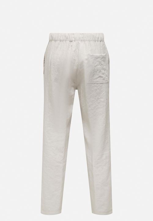 Only & Sons - Onssinus Trake Straight Pants - Moonstruck