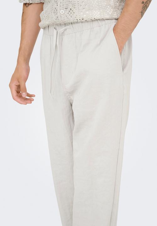 Only & Sons - Onssinus Trake Straight Pants - Moonstruck