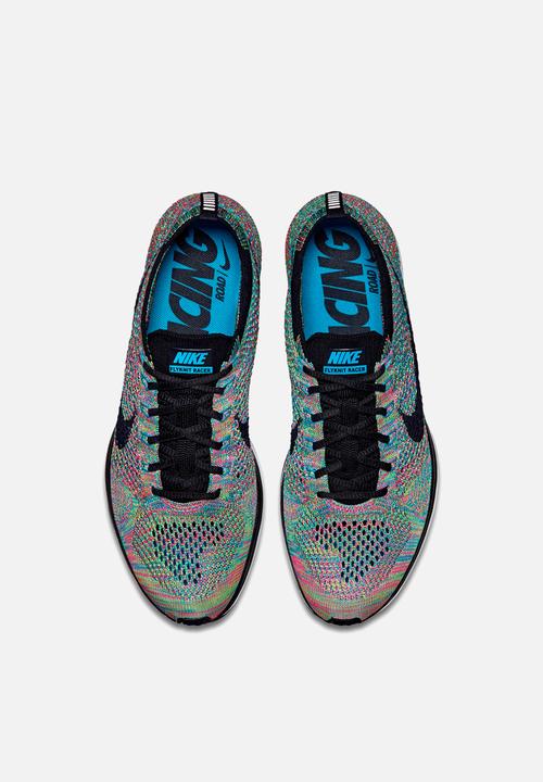 Nike Flyknit Racer - 526628-304 - Green Strike/Black - Blue