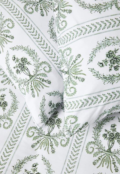 Sixth Floor - Toile Cotton Blend Duvet Set Sage