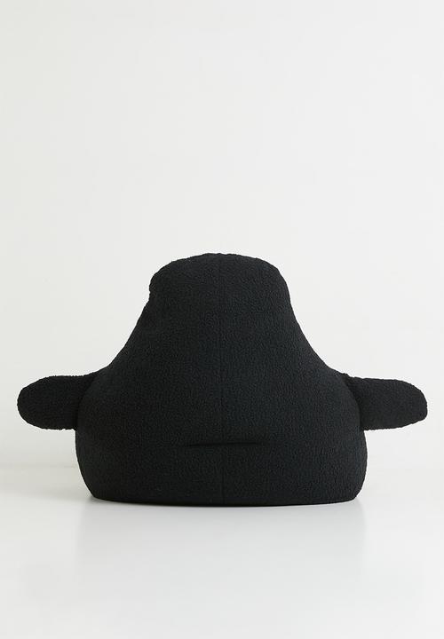 Pop Candy - Penguin bean bag chair - black/white