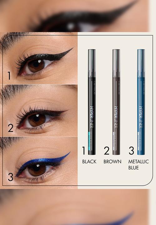 Catrice - Hyper Liner Brush Eyeliner Waterproof - 030 Midnight Spark