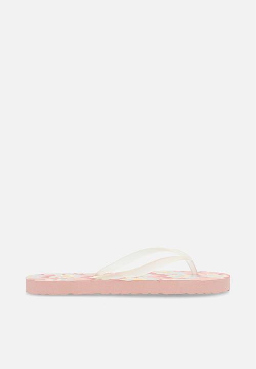 Pop Candy - Floral printed flip flops - lilac/multi