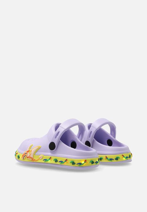 Pop Candy - Light-up clog shoes - lt purple/dino