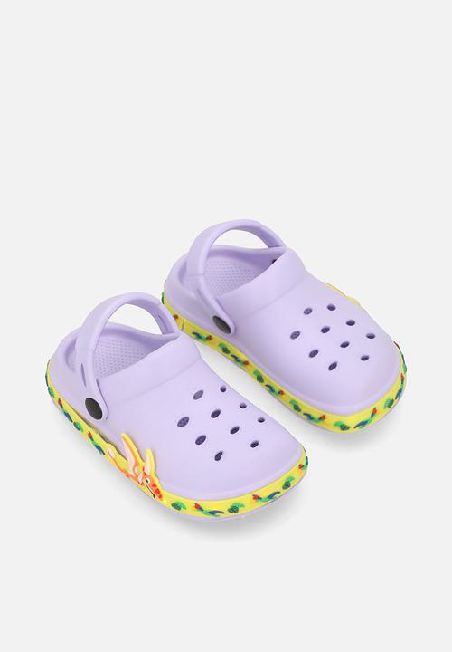 Pop Candy - Light-up clog shoes - lt purple/dino