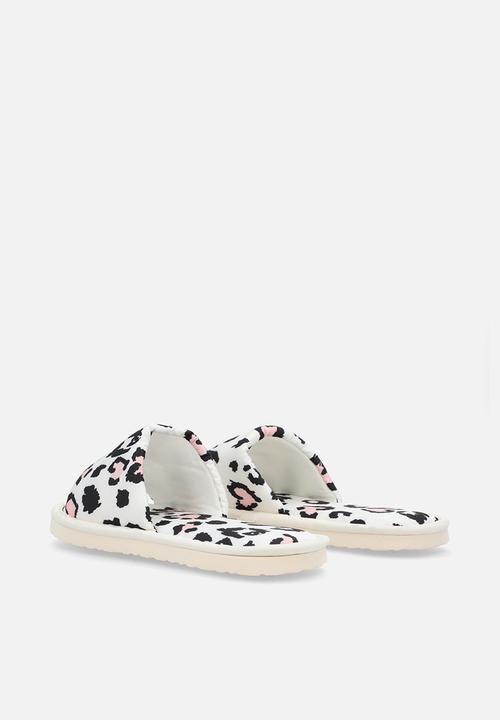 Pop Candy - Sandal slippers - white/heart leopard print