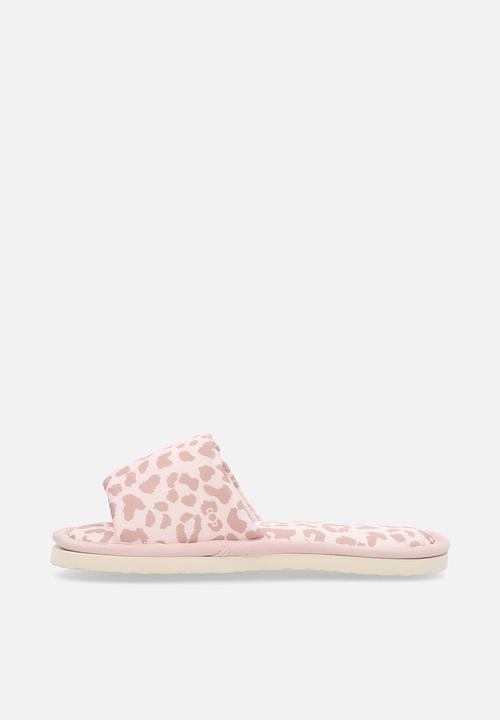 Pop Candy - Sandal slippers - light pink/leopard print