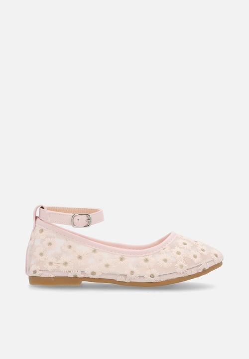 Pop Candy - Daisy aop pumps - pinkish cream