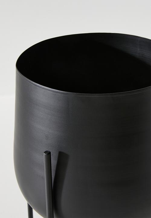 Sixth Floor - Standing Planter Round - Black