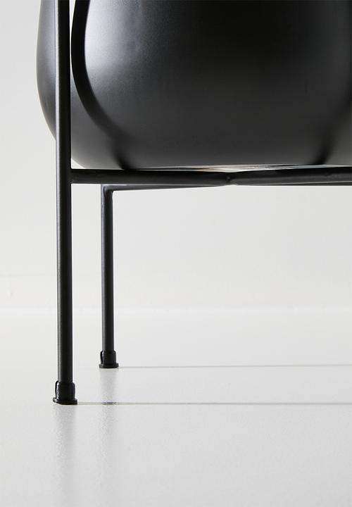 Sixth Floor - Standing Planter Round - Black