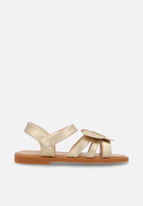Pop Candy - Butterfly design sandals - gold