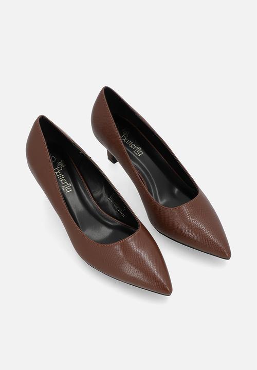 Butterfly Feet - Angelica 1 court heel - chocolate