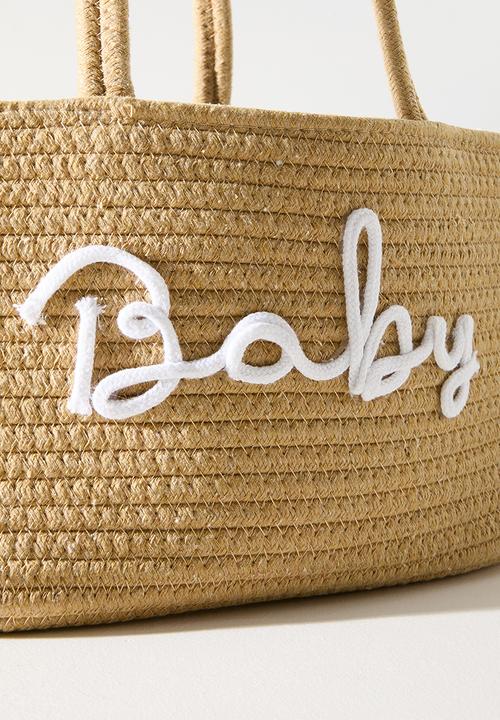 Pop Candy - Woven diaper organizer caddy - neutral