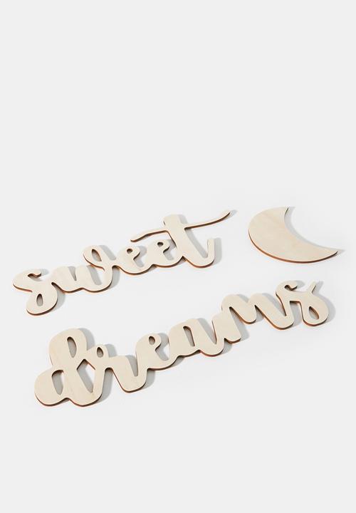 Pop Candy - Wooden scripted wall décor - neutral
