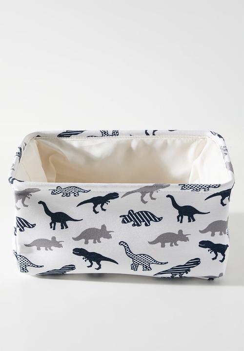 Pop Candy - Printed laundry bin & basket set - white/dino aop