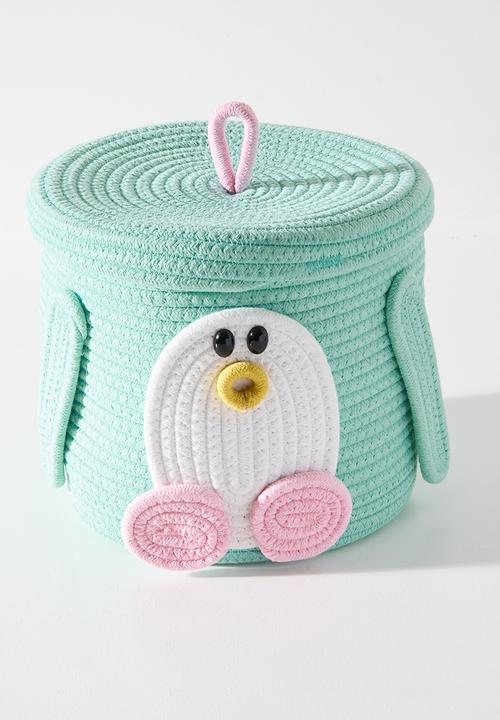 Pop Candy - Woven novelty laundry bin M - turquoise