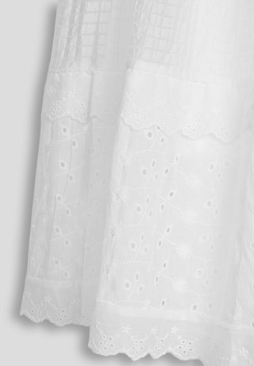 Pop Candy - Broderie prairie skirt - white