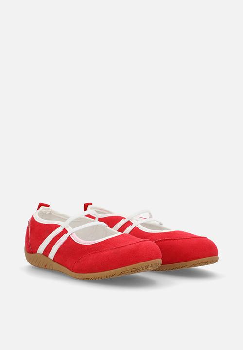 Pop Candy - Double strap ballet flats - dark red