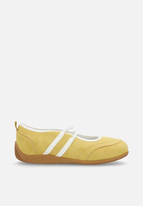 Pop Candy - Double strap ballet flats - mustard