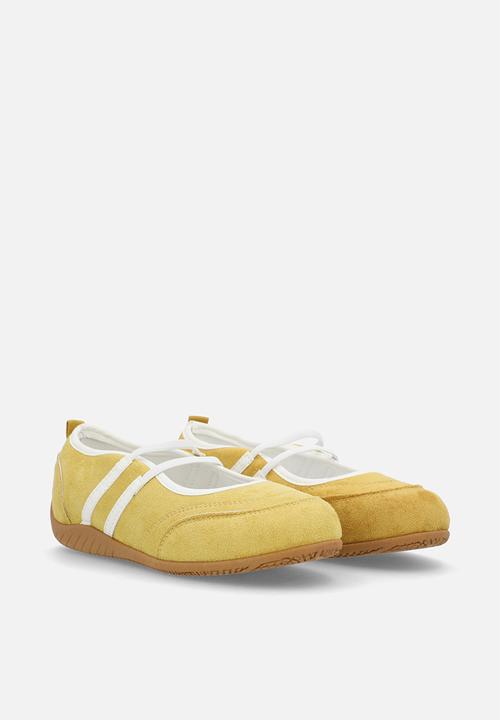 Pop Candy - Double strap ballet flats - mustard