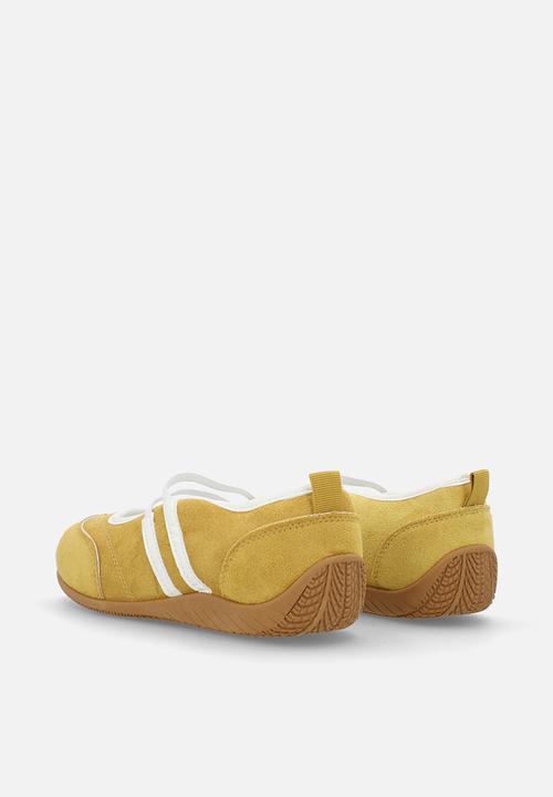 Pop Candy - Double strap ballet flats - mustard